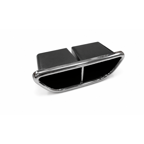 Kromdetalj dubbelavgasrör bak för Aixam Coupé / City S8 (2013–2016)
